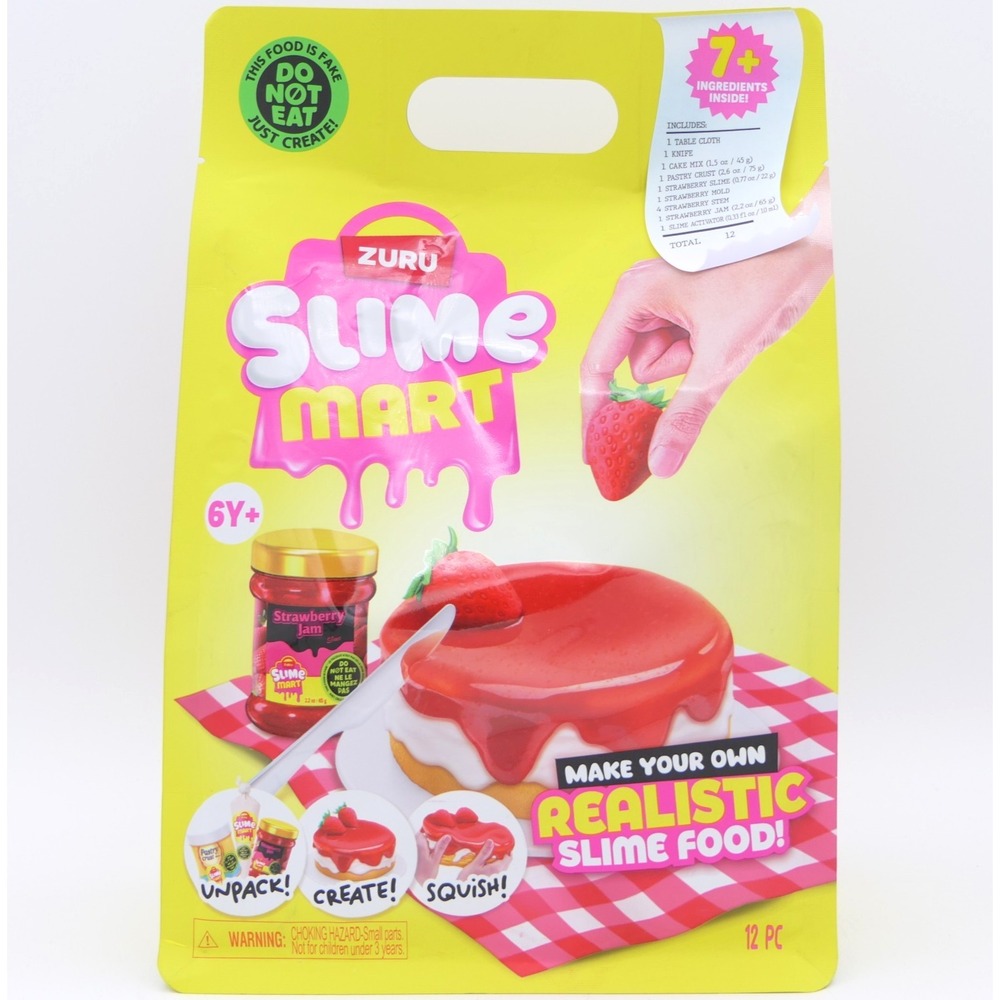 Zuru Slime Mart Strawberry Cheesecake -Make Your Own Realistic Slime Food Age 6+